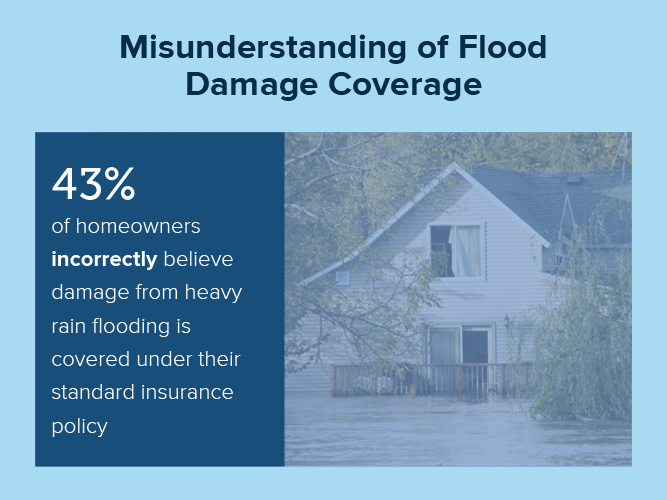 Misunderstanding of Flood Damage Coverage infographic